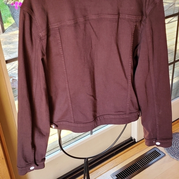 Lila Ryan Brown Black Coffee Soft Denim Button-down Sz. XXL Jacket NWOT - Picture 6 of 10